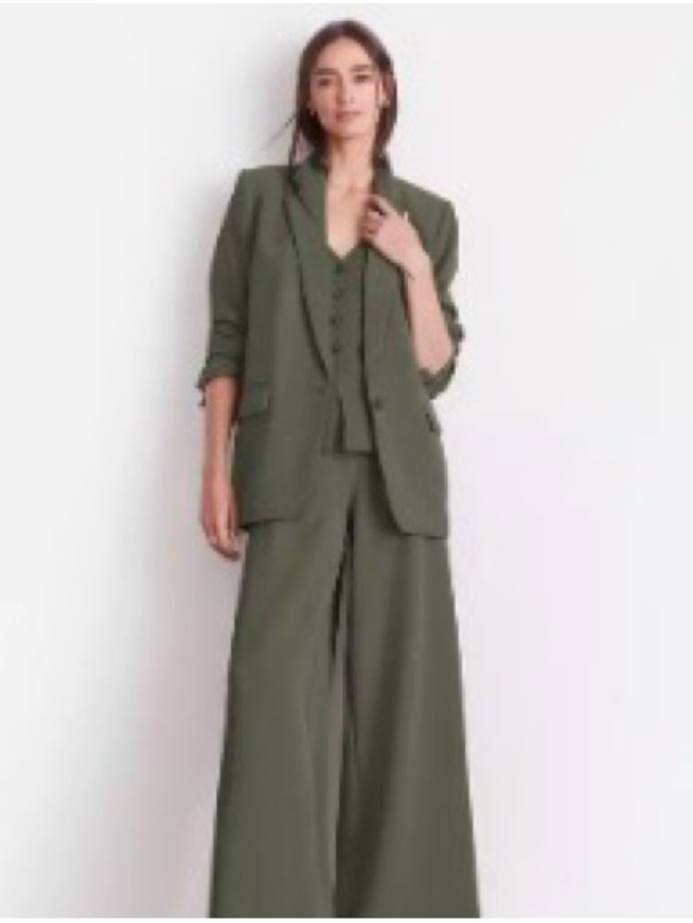LOFT Versa Crepe Drape Relaxed Blazer